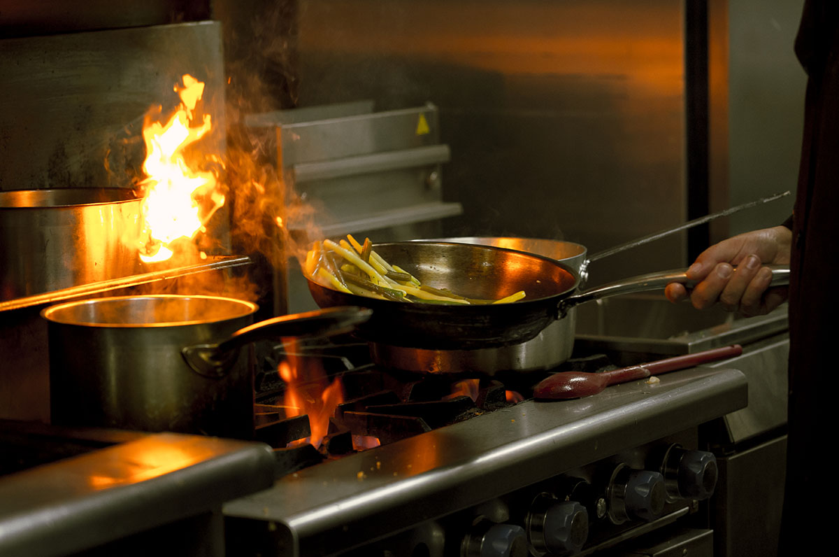 An editorial shot in a kitchen